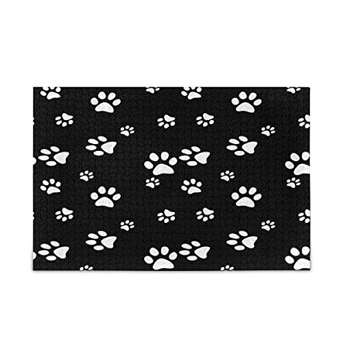 Mnsruu Pfotenabdruck Schwarz Puzzle Freizeit Kreative Spiele 1000 Teile für Erwachsene Kinder Geschenk Mnsruu Pfotenabdruck Schwarz Puzzle Freizeit Kreative Spiele 1000 Teile für Erwachsene Kinder Geschenk von Mnsruu