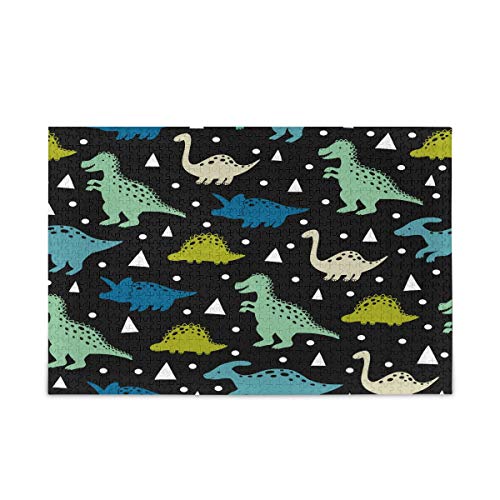 Mnsruu Polka Dot Dinosaurier Baum Berg Puzzle Freizeit Kreative Spiele 1000 Teile für Erwachsene Kinder Geschenk von Mnsruu