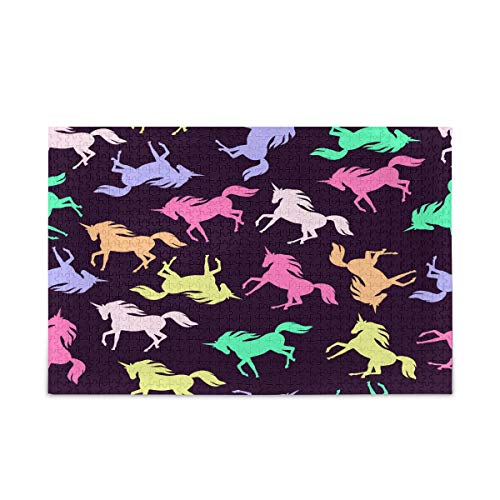 Mnsruu Tier-Einhorn-Farb-Puzzle, Freizeit, kreative Spiele, 1000 Teile, für Erwachsene und Kinder, Geschenk Mnsruu Tier-Einhorn-Farb-Puzzle, Freizeit, kreative Spiele, 1000 Teile, für Erwachsene und Kinder, Geschenk von Mnsruu