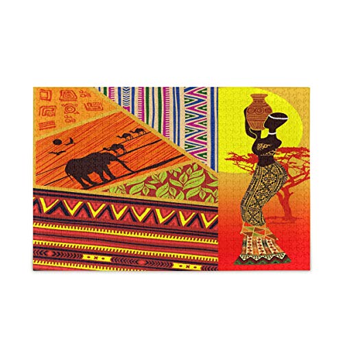Mnsruu Tier Elefant Frauen Mädchen Sonnenuntergang Puzzle Freizeit Kreative Spiele 1000 Teile für Erwachsene Kinder Geschenk Mnsruu Tier Elefant Frauen Mädchen Sonnenuntergang Puzzle Freizeit Kreative Spiele 1000 Teile für Erwachsene Kinder Geschenk von Mnsruu