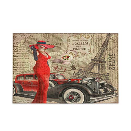 Mnsruu Vintage Auto Paris Eiffelturm Puzzle Freizeit Kreative Spiele 1000 Teile für Erwachsene Kinder Geschenk Mnsruu Vintage Auto Paris Eiffelturm Puzzle Freizeit Kreative Spiele 1000 Teile für Erwachsene Kinder Geschenk von Mnsruu