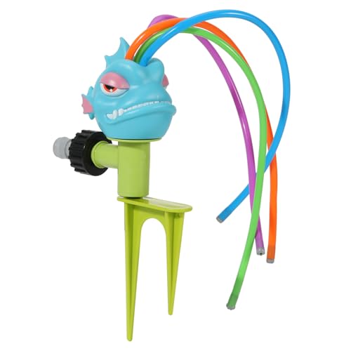 MoKo Wassersprinkler für Kinder, Piranha Outdoor Wasserspielzeug, Schwimmbad Spielzeug mit 4 Flexiblen Schläuchen, Sommerspaß-Wasserspielzeug für Garten, Garten, Pool, Blau MoKo Wassersprinkler für Kinder, Piranha Outdoor Wasserspielzeug, Schwimmbad Spielzeug mit 4 Flexiblen Schläuchen, Sommerspaß-Wasserspielzeug für Garten, Garten, Pool, Blau von MoKo