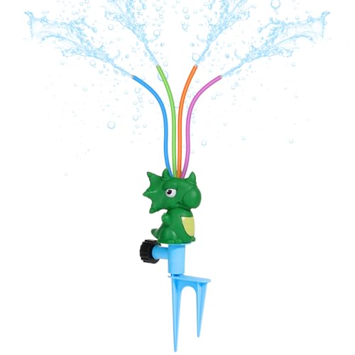 MoKo Wassersprinkler für Kinder, Dinosaurier Outdoor Wasserspielzeug, Schwimmbad Spielzeug mit 4 Flexiblen Schläuchen, Sommerspaß-Wasserspielzeug für Garten, Garten, Pool, 1 Packung, Grün MoKo Wassersprinkler für Kinder, Dinosaurier Outdoor Wasserspielzeug, Schwimmbad Spielzeug mit 4 Flexiblen Schläuchen, Sommerspaß-Wasserspielzeug für Garten, Garten, Pool, 1 Packung, Grün von MoKo