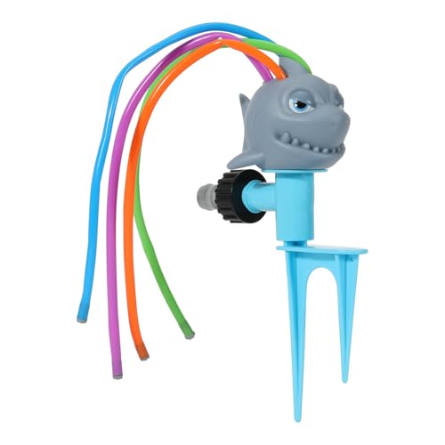 MoKo Wassersprinkler für Kinder, Hai Outdoor Wasserspielzeug, Schwimmbad Spielzeug mit 4 Flexiblen Schläuchen, Sommerspaß-Wasserspielzeug für Garten, Garten, Pool, Grau MoKo Wassersprinkler für Kinder, Hai Outdoor Wasserspielzeug, Schwimmbad Spielzeug mit 4 Flexiblen Schläuchen, Sommerspaß-Wasserspielzeug für Garten, Garten, Pool, Grau von MoKo