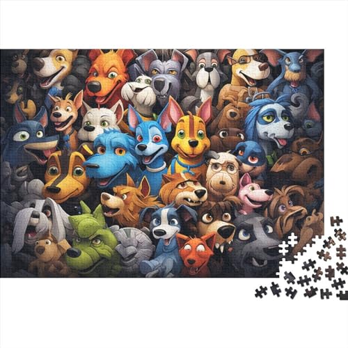 Animal Avatars Erwachsene Puzzles 500 Teile Multi-Colored Family Challenging Games Lernspiel Wohnkultur Geburtstag Stress Relief Toy 500pcs (52x38cm) von MoThaF