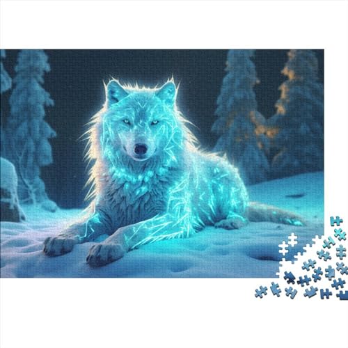 Arctic Wolves Puzzle 1000 Teile Erwachsene Puzzle Erwachsene Multicolored Flair 1000 Teile Puzzle Geschenkideen 1000pcs (75x50cm) von MoThaF