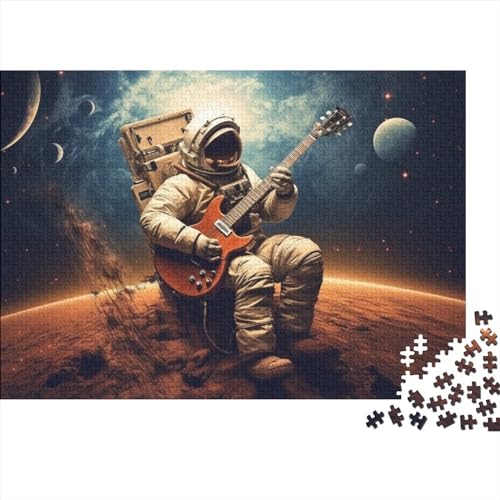 Astronautical Kitty Puzzle 500 Teile Classic Puzzle Unique Gift DIY Kit Holzspielzeug Colorful Style Unique Gift Home Decor 500pcs (52x38cm) von MoThaF