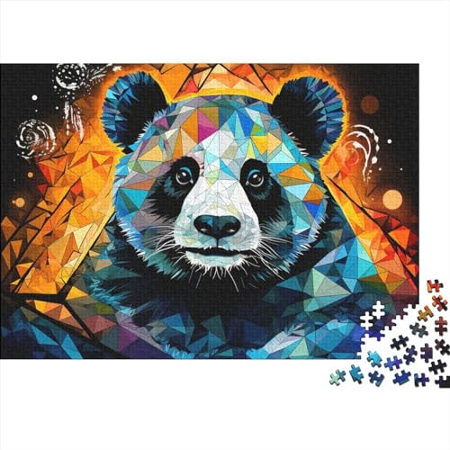 Colorful Oil on Canvas Panda Puzzle 1000 Teile,Puzzle Für Erwachsene, Impossible Puzzle, Color Spot Style Puzzle Farbenfrohes Legespiel,Geschicklichkeitsspiel Für Die Ganze Familie,Erwachsenenpuzzle 1 von MoThaF