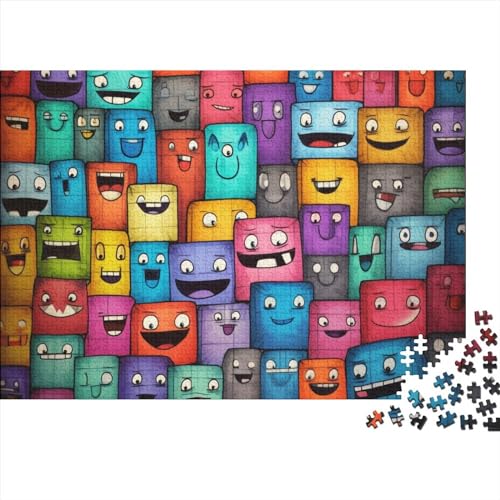 Crazy Cartoon Für Erwachsene Puzzles 1000 Teile Funny Collages Geburtstag Family Challenging Games Educational Game Wohnkultur Stress Relief Toy 1000pcs (75x50cm) von MoThaF