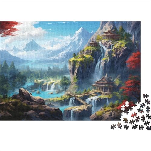 Natural Landscape 500 Teile Relaxing and Beautiful Erwachsene Puzzles Educational Game Home Decor Family Challenging Games Geburtstag Entspannung Und Intelligenz 500pcs (52x38c von MoThaF
