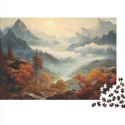 Natural Landscape Für Erwachsene 500 Teile Relaxing and Beautiful Puzzle Family Challenging Games Wohnkultur Educational Game Geburtstag Stress Relief 500pcs (52x38cm) von MoThaF