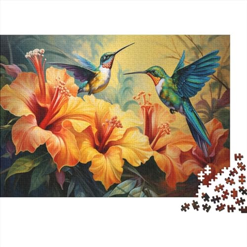 Oil-Painted Bird Puzzle 1000 Teile Für Erwachsene Bright and Shiny Puzzles Für Erwachsene 1000 Teile Puzzle Lernspiele 1000pcs (75x50cm) von MoThaF