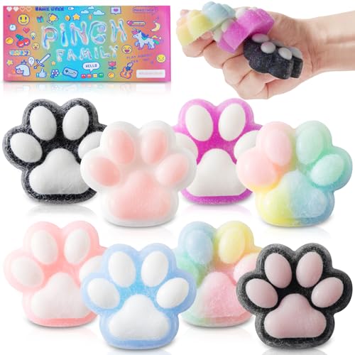 8 Stück Cat Paw Anti Stress Bälle, Funny Stressball Squeeze Antistressball Erwachsene, Taba Squishy Cat Antistress Quetschball, Kawaii Cat Stress Ball Spielzeug, Anti Stress Ball Kinder 8 Stück Cat Paw Anti Stress Bälle, Funny Stressball Squeeze Antistressball Erwachsene, Taba Squishy Cat Antistress Quetschball, Kawaii Cat Stress Ball Spielzeug, Anti Stress Ball Kinder von MoZkkiz