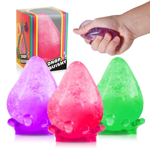 3 Stück Antistressball Kinder Erwachsene, Water Drop Squeeze Squishy Anti Stress Bälle, Stressbälle Fidget Toy Stressabbau, Antistress Quetschball Sensorische Stressball Sugar Ball Stress Spielzeug 3 Stück Antistressball Kinder Erwachsene, Water Drop Squeeze Squishy Anti Stress Bälle, Stressbälle Fidget Toy Stressabbau, Antistress Quetschball Sensorische Stressball Sugar Ball Stress Spielzeug von MoZkkiz