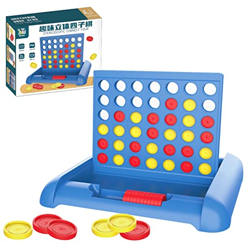 4 Gewinnt Spiel | Vier Gewinnt Spiel | Verbinde 4 in Einer Reihe | faltbar und praktisch| Strategiespiel für 2 Spieler | Gesellschafts Spiel für 2 Personen | Familie Brettspiele Spielzeug Geschenk von Moageme