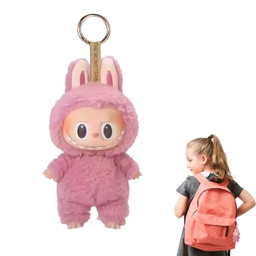 Moamemay Labubu Plush Keychain, Labubu Kuscheltier (1-Rosa) von Moamemay