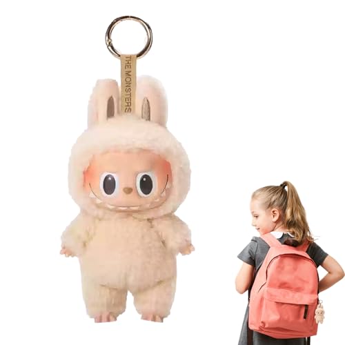 Moamemay Labubu Plush Keychain, Labubu Kuscheltier (1-Weiß) von Moamemay