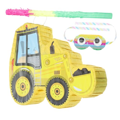 1Satz Bagger Pinata für Kindergeburtstag mit Süßigkeiten Gefüllt Entzückendes Baustellen Design Schlagstock und Augenmaske für Partys und Festlichkeiten 1Satz Bagger Pinata für Kindergeburtstag mit Süßigkeiten Gefüllt Entzückendes Baustellen Design Schlagstock und Augenmaske für Partys und Festlichkeiten von Mobestech
