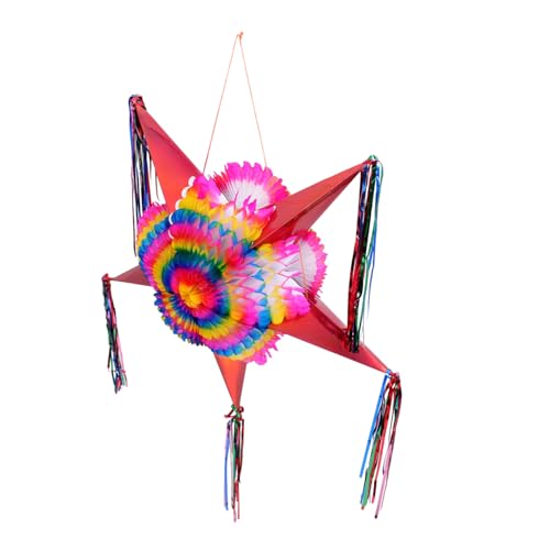 Faltbare Piñata aus Papier Zackige Stern Dekoration für Kindergeburtstag und Festlichkeiten Wiederverwendbar Partyspiel mit Süßigkeitenfüllung Faltbare Piñata aus Papier Zackige Stern Dekoration für Kindergeburtstag und Festlichkeiten Wiederverwendbar Partyspiel mit Süßigkeitenfüllung von Mobestech