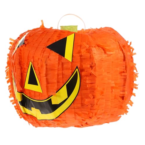 Kürbis Pinata für Halloween Faltbare Dekoration für Kinderpartys Sicheres Papiermaterial Leicht Befüllbar mit Süßigkeiten oder Spaßiges Interaktives für Unvergessliche Kürbis Pinata für Halloween Faltbare Dekoration für Kinderpartys Sicheres Papiermaterial Leicht Befüllbar mit Süßigkeiten oder Spaßiges Interaktives für Unvergessliche von Mobestech