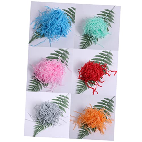 Mobestech 1 Packung Füllungen Für Partykörbe Zerfetzt Zerknittertes Papier Bastelschnur Zerfetztes Crinkle-konfetti Esszimmertischdekoration Weihnachten Gras Geschenke Fragmente Esstisch von Mobestech