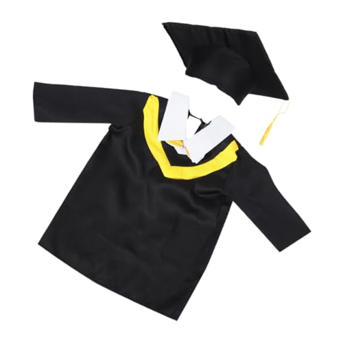 Mobestech 1 Satz Kleidungshut des Arztes Mütze und Kittel Vorschule Vorschulmütze und Kleid Kindergartenmütze und Kittel Kindergarten -Abschlusskappe Polyester (Polyester) von Mobestech