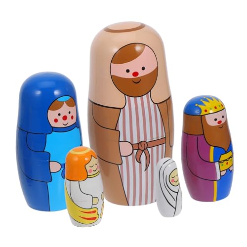 Mobestech 1 Satz Matroschka- Russische Nistpuppen handgefertigtes handgemachtes für Puppenhandwerk Nistpuppen für hölzern Mobestech 1 Satz Matroschka- Russische Nistpuppen handgefertigtes handgemachtes für Puppenhandwerk Nistpuppen für hölzern von Mobestech