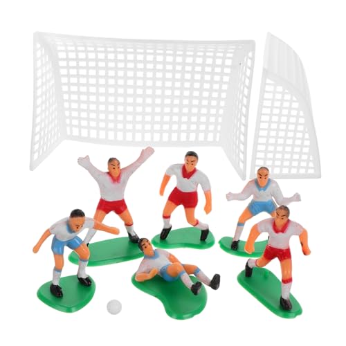 Mobestech 1 Set Dekorationsornamente Für Fußballteams Mini Fußballfigur Fußball Kuchendekorationen Mini Fußballspieler Fußball Themenaufsatz Fußball Partyzubehör Fußball Kuchendekor von Mobestech