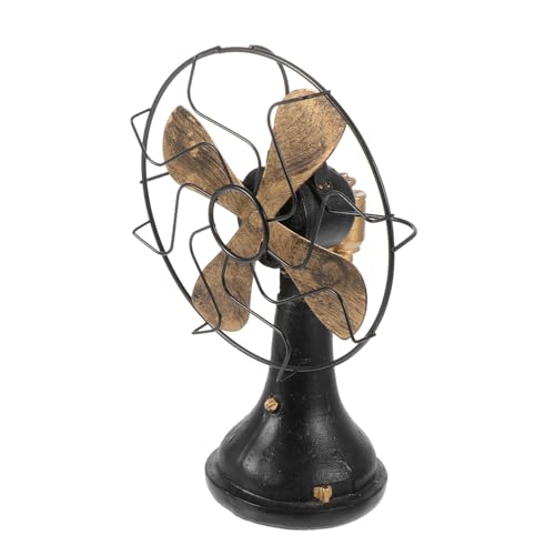 Mobestech 1 Stück elektrisches Lüftermodell Fächerförmiges im Alten Stil Vintage fächerförmige Verzierung Tischventilatorstatue Fanstatue Fan-Dekoration Harz Schwarz Mobestech 1 Stück elektrisches Lüftermodell Fächerförmiges im Alten Stil Vintage fächerförmige Verzierung Tischventilatorstatue Fanstatue Fan-Dekoration Harz Schwarz von Mobestech