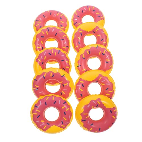 Mobestech 10 Stücke Mini Schwimmen Spielzeug Pool Dekorationen Für Jungen Und Mädchen Aufblasbare Schwimmen Kreis Ornamente von Mobestech