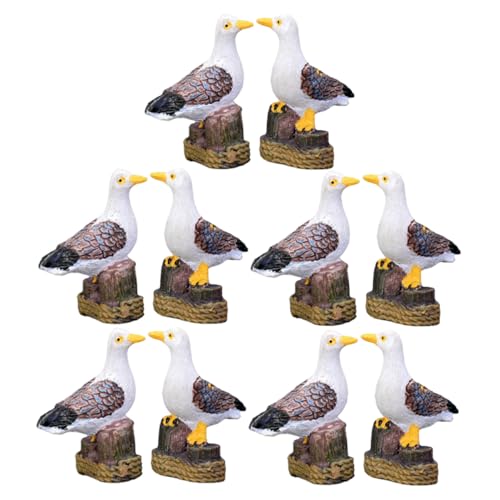 Mobestech 10 Stück Teiliges Möwen Figuren aus Kunstharz Nautische Deko für Garten Büro und Zuhause Kleine Vogelstatue für und Schreibtisch Mobestech 10 Stück Teiliges Möwen Figuren aus Kunstharz Nautische Deko für Garten Büro und Zuhause Kleine Vogelstatue für und Schreibtisch von Mobestech