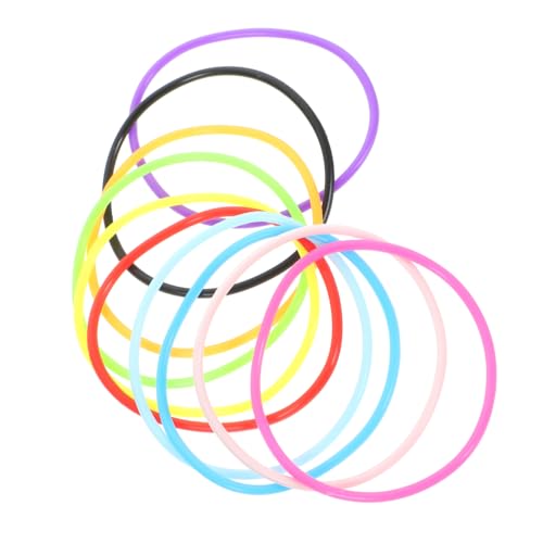 Mobestech 10Stücke Silikonarmbänder Elastische Armbänder Für Musikfestivals Leichtes Und Geschmeidiges Design Für Erwachsene Dekoratives Zubehör Farben von Mobestech