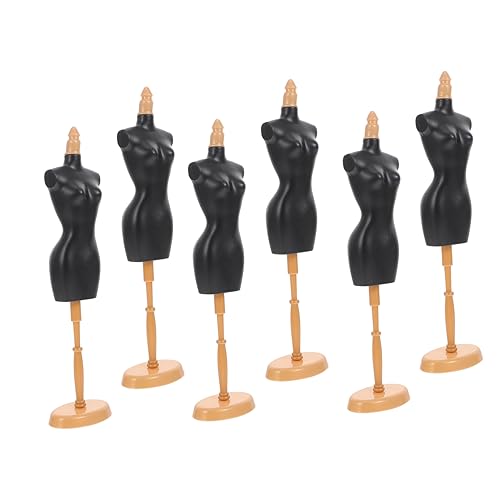 Mobestech 12 STK Modellständer Kleiderständer Für Schaufensterpuppen Schaufensterpuppenkörper Mit Ständer Mini-kleiderständer Puppe Mannequin Körper Männchen Körper Attrappe Miniatur Plastik von Mobestech