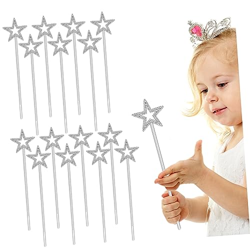 Mobestech 15 Stück Teiliges Silberne Plastik Feenstäbe mit Sternen Kinderfreundliche Bühnenrequisiten für Feenkostüm und Party Sichere Dekoration für Mädchengeburtstag und Cosplay Mobestech 15 Stück Teiliges Silberne Plastik Feenstäbe mit Sternen Kinderfreundliche Bühnenrequisiten für Feenkostüm und Party Sichere Dekoration für Mädchengeburtstag und Cosplay von Mobestech