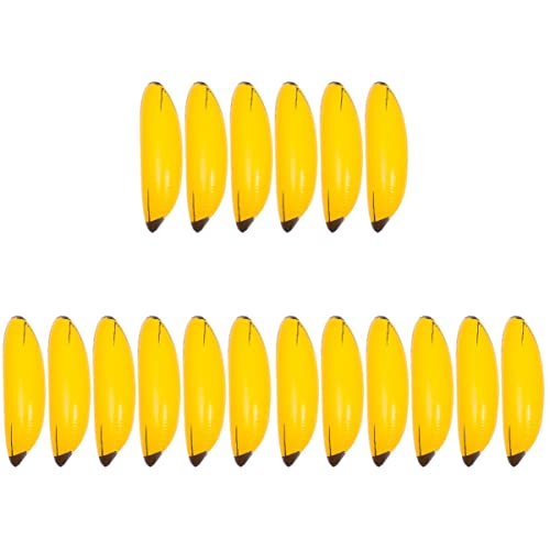 Mobestech 18 STK Aufblasbare Bananen-Requisiten Geschenke Für Den Junggesellenabschied Strandbananenspielzeug Float-Bananen-stütze Aufblasbare Figuren Banane Aufblasen PVC Früchte Riese Kind von Mobestech