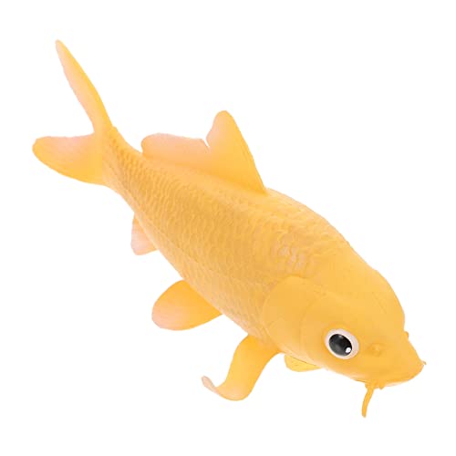 Mobestech Gelbes Fischornament 1Stück Marine Dekoration Aquariumschmuck Künstliches Tiermodell Lehrspielzeug für Kinder von Mobestech