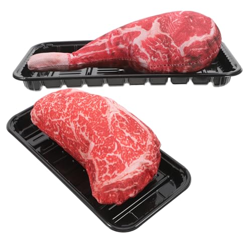 Mobestech 2 Sätze Simuliertes Steakmodell Prop Essen simulierte Lebensmittelmodelle realistische Lebensmittelverzierung falsches Fleisch lebensechtes Kunstfleischmodell pp Mobestech 2 Sätze Simuliertes Steakmodell Prop Essen simulierte Lebensmittelmodelle realistische Lebensmittelverzierung falsches Fleisch lebensechtes Kunstfleischmodell pp von Mobestech
