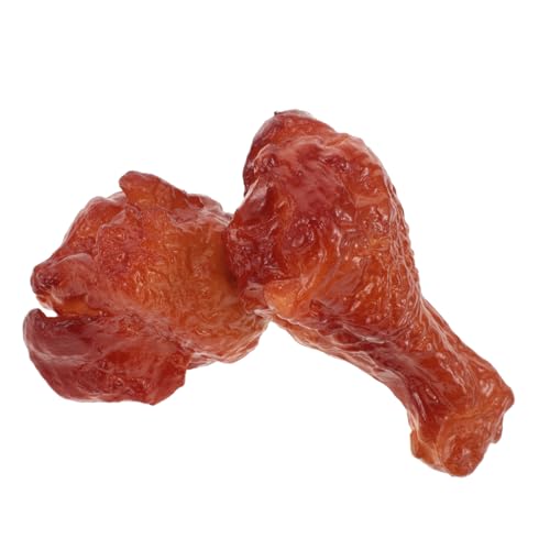 Mobestech 2 Stück Hähnchenbeinmodell -Requisiten künstliches Huhn gefälschte Pommes Brathähnchen-Modell künstliche falsche Beindekoration Brathähnchen falsches Huhn PVC Schokolade Mobestech 2 Stück Hähnchenbeinmodell -Requisiten künstliches Huhn gefälschte Pommes Brathähnchen-Modell künstliche falsche Beindekoration Brathähnchen falsches Huhn PVC Schokolade von Mobestech