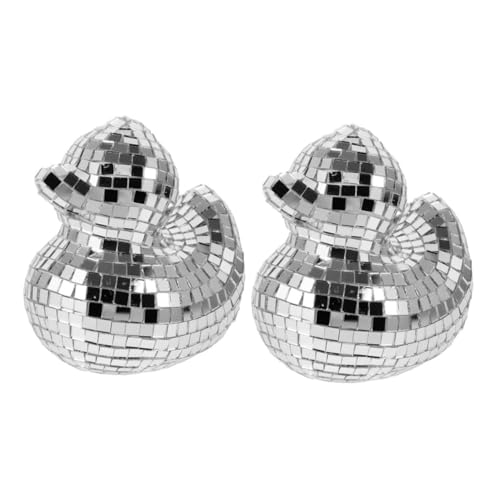 Mobestech 2 Stück Mirror Duck Ornamente Reflektierendes Disco-Ornament Entendekor zu Hause Disco-Party gefallen Discokugeln in Entenform Spiegel-Disco-Dekoration Entenmodell Glas Silber Mobestech 2 Stück Mirror Duck Ornamente Reflektierendes Disco-Ornament Entendekor zu Hause Disco-Party gefallen Discokugeln in Entenform Spiegel-Disco-Dekoration Entenmodell Glas Silber von Mobestech
