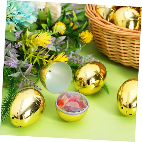 Mobestech 20 Stück Teiliges Kunststoff Füll Eier Wiederverwendbare Ostereier Dekorative DIY Ostereier zum Befüllen für Osterfeiern Geschenke und Partydekorationen von Mobestech