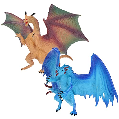 Mobestech 2Stücke Drachen Figuren Realistisches Mythologisches Drachenmodell für Kreativität und Lernen Dekoration für Zuhause Mobestech 2Stücke Drachen Figuren Realistisches Mythologisches Drachenmodell für Kreativität und Lernen Dekoration für Zuhause von Mobestech