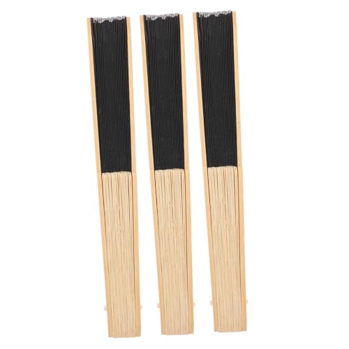 Mobestech 3 Stück Teiliges Faltbare Holz handfächer Leichte Tragbare DIY Blanko fächer für Bühnenperformance Hochzeitsdeko und Alltagsgebrauch Glatte Oberfläche Handfreundlich Schwarz Mobestech 3 Stück Teiliges Faltbare Holz handfächer Leichte Tragbare DIY Blanko fächer für Bühnenperformance Hochzeitsdeko und Alltagsgebrauch Glatte Oberfläche Handfreundlich Schwarz von Mobestech