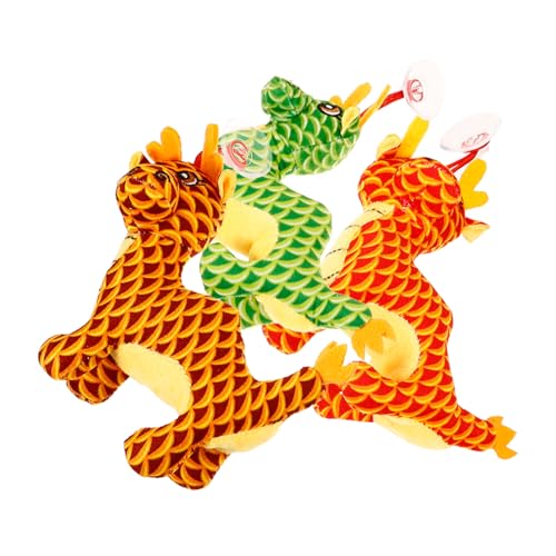 Mobestech 3 Stück Teiliges Plüsch Drache Weiche Chinesische Neujahrs Drachenfigur Glücksbringer und Kuscheliges Stofftier Gold Rot Grün als Dekoratives und Glücksbringer Mobestech 3 Stück Teiliges Plüsch Drache Weiche Chinesische Neujahrs Drachenfigur Glücksbringer und Kuscheliges Stofftier Gold Rot Grün als Dekoratives und Glücksbringer von Mobestech