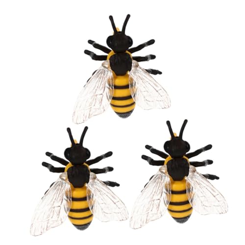 Mobestech 3 Stück Teiliges Realistische Honigbienen Figuren aus Kunststoff Detailgetreue Insektenmodelle für Pädagogische Tierfiguren für Schulprojekte Geburtstagsdeko und Bastelideen Mobestech 3 Stück Teiliges Realistische Honigbienen Figuren aus Kunststoff Detailgetreue Insektenmodelle für Pädagogische Tierfiguren für Schulprojekte Geburtstagsdeko und Bastelideen von Mobestech