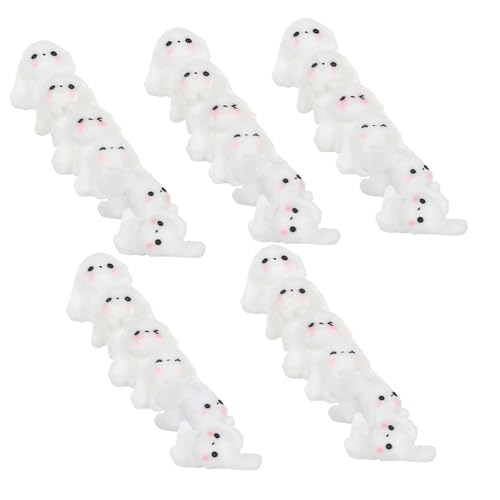 Mobestech 30stücke Hase Dekofigur Aus Kunstharz Mini Hase Figuren Für Feengärten Tischdekoration Kleine Tierstatuen Für Innenausstellung von Mobestech