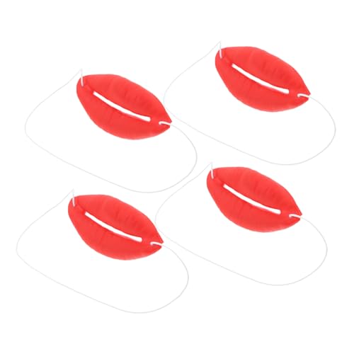 Mobestech 4 Stück Maske Zungenspitzentrainer Schweinohren Kostüm Ernie-Kostüm Happyami gefälschte Wurst Zungenspielzeug Lippenwachs falsche Zungen Emulsion rot Mobestech 4 Stück Maske Zungenspitzentrainer Schweinohren Kostüm Ernie-Kostüm Happyami gefälschte Wurst Zungenspielzeug Lippenwachs falsche Zungen Emulsion rot von Mobestech