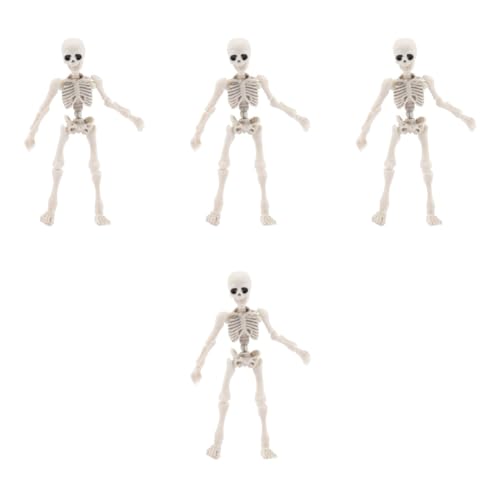 Mobestech 4 Stück Skelett Mann Modell Animatronik Halloween menschliches Skelett Hai halloween dekoration halloween-dekoration künstliches Skelett kleines Skelettmodell Plastik Weiß Mobestech 4 Stück Skelett Mann Modell Animatronik Halloween menschliches Skelett Hai halloween dekoration halloween-dekoration künstliches Skelett kleines Skelettmodell Plastik Weiß von Mobestech