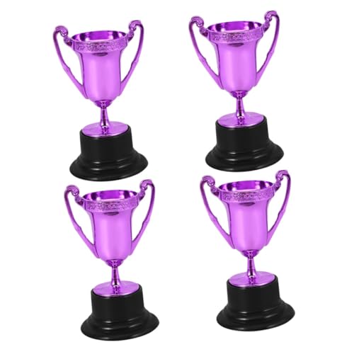 Mobestech 4 Stück Trophäendekoration Mini Trophäe Sport Belohnungstrophäe Sporttrophäen Kleine Trophäe Mini Trophäen Partygeschenke Auszeichnungstrophäen Kunststoff von Mobestech