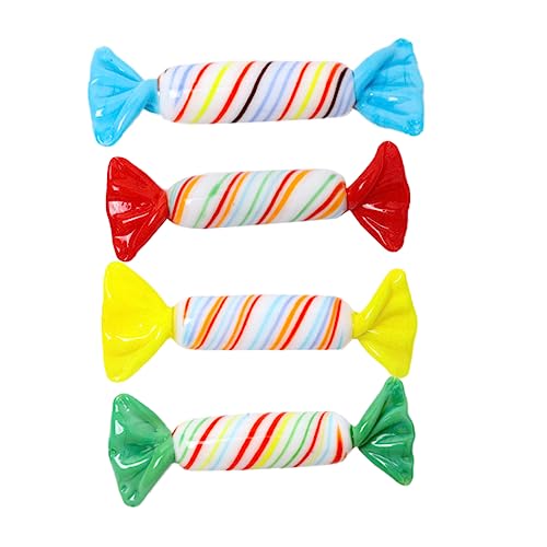 Mobestech 4Stücke Süßigkeiten Ornament Kreative Süßigkeitendekoration für Hochzeiten und Aquariendekoration Premium Glasmaterial mit Glatter Oberfläche Mobestech 4Stücke Süßigkeiten Ornament Kreative Süßigkeitendekoration für Hochzeiten und Aquariendekoration Premium Glasmaterial mit Glatter Oberfläche von Mobestech