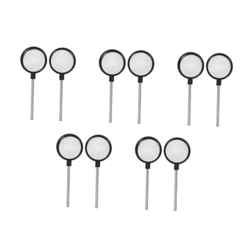 Mobestech 5 Sätze Meniskuslinsenlupe Doppelseitige Lupe Optische Lupe Vergrößerungsglas Für Detailarbeit Lupe Für Details Hochleistungslupe Lupe Für Lupen Rostfreier Stahl 2 Stück * 5 von Mobestech